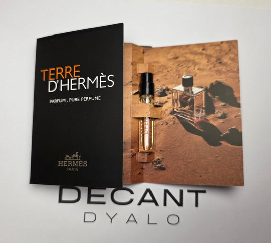 Echantillon Terre D'Hermès Parfum Pure 2ml