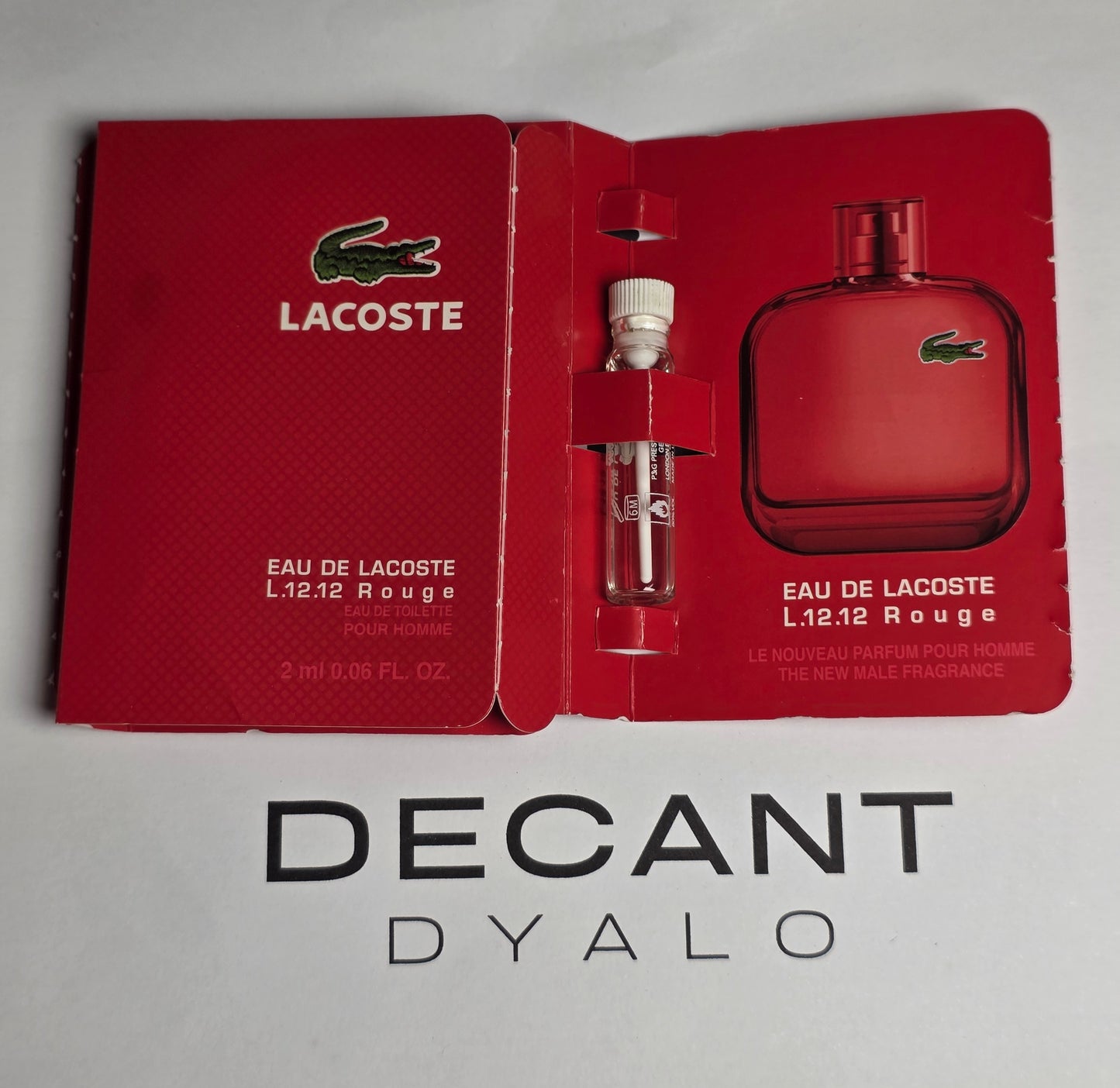 Echantillon Lacoste Rouge 2ml