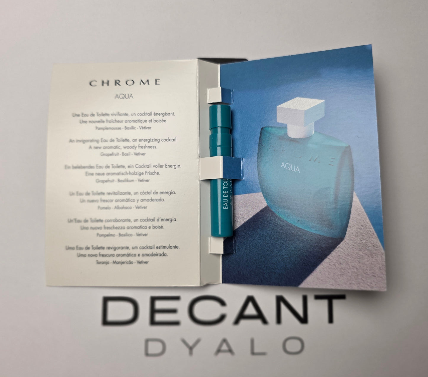Echantillon Chrome Aqua Homme