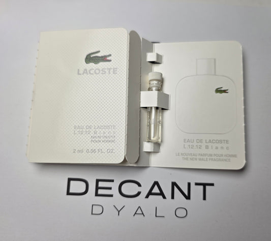 Echantillon Lacoste Blanc